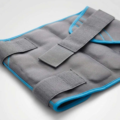 Arctic Flex Hot & Cold Therapy Wrap flexible gel pack wrapped around knee for soothing hot and cold pain relief