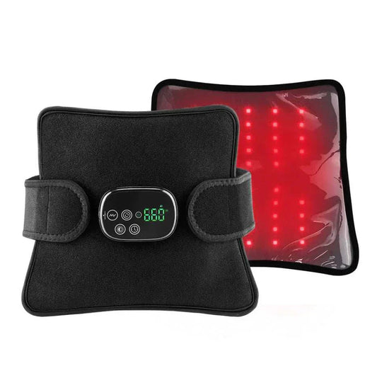 LED infrared heat therapy pad with digital controller for pain relief and muscle recovery