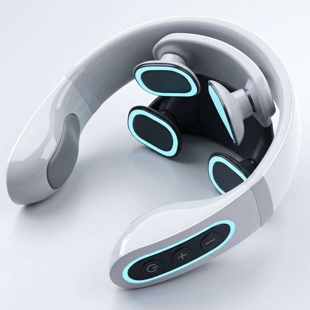 4D Neck Comfort Massager with multi-directional nodes and optional heat for neck and shoulder relaxation